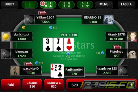 Официальное приложение PokerStars для iOS