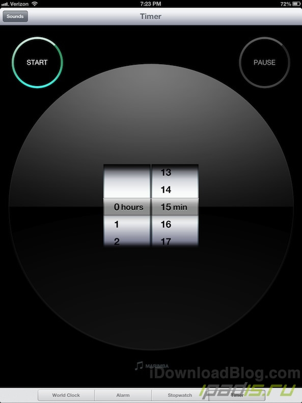 Стандартное приложение "Часы" появятся на iPad