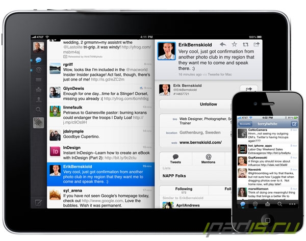 Твиттер iPadis - узнай всё первым!