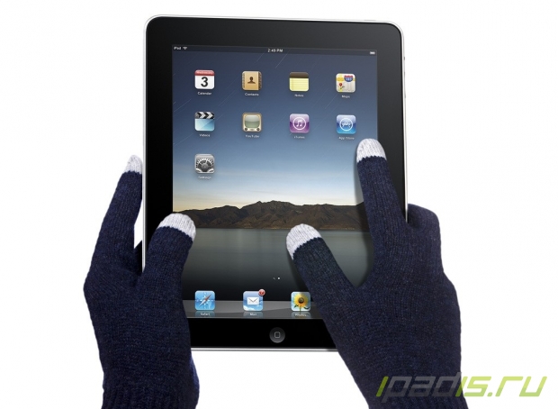 Специальные перчатки для работы с iPad-ом