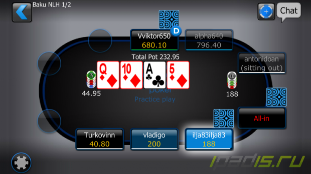 Покер от 888 Poker на iOS