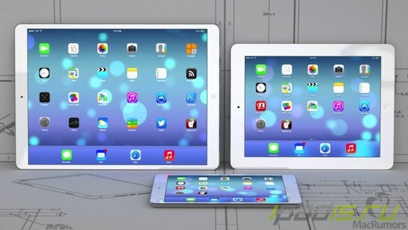 Как будет выглядеть iPad Maxi