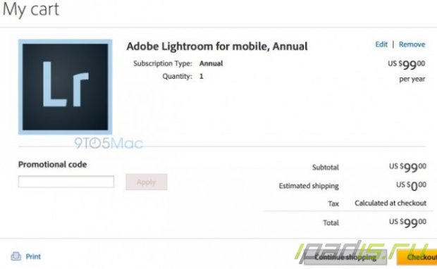Adobe скрывает разработку Lightroom для iPad