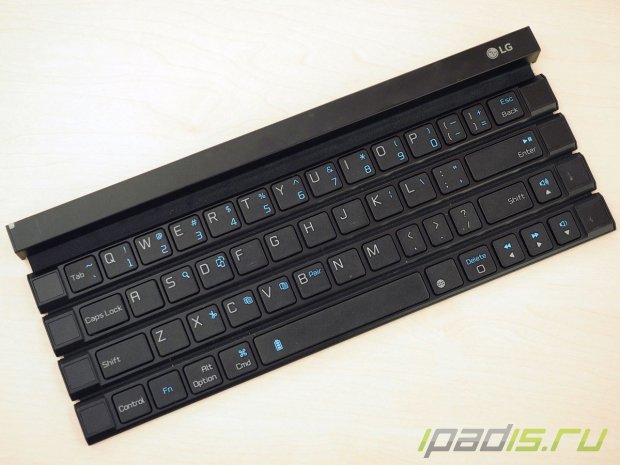 Rolly Keyboard - жесткая клавиатура-трубочка от LG