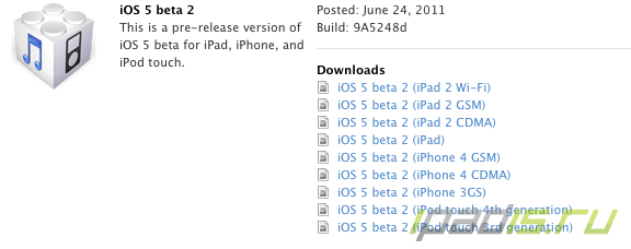 iOS 5 beta 2   