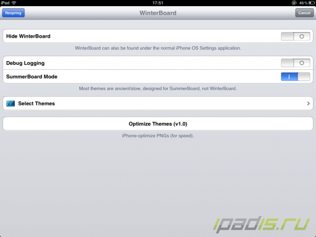 Winterboard -   iPad !