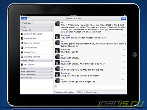  Facebook  iPad     