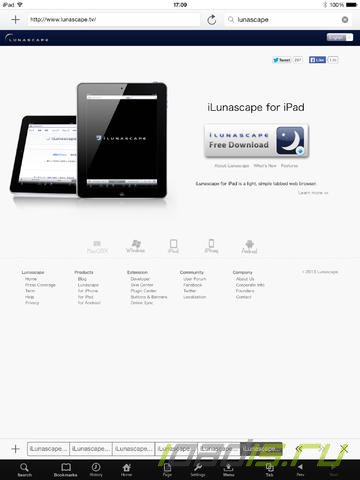 iLunascape 5.1.0    iPhone, iPod touch  iPad