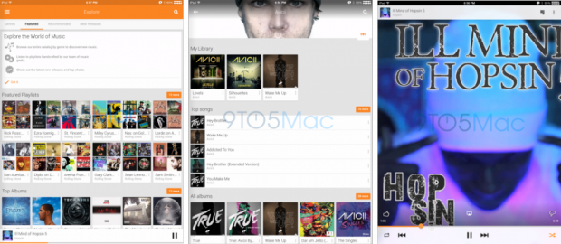 Близится релиз Google Play Music для iPad