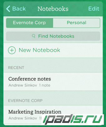 Evernote    iPhone  iPad