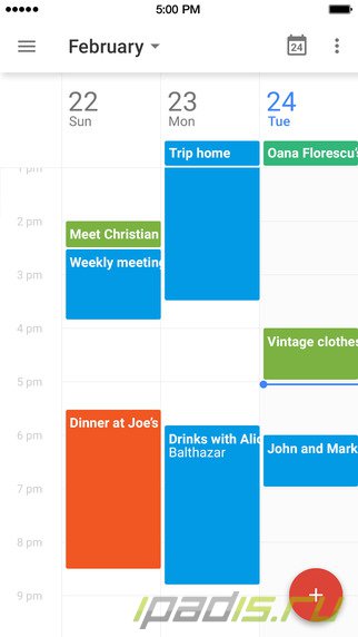 Google представила обновленный Календарь для iOS