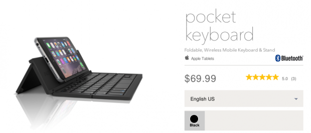 Клавиатура ZAGG Pocket Keyboard поступила в продажу