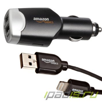 AmazonBasics Lightning Car Charger — зарядись в дороге